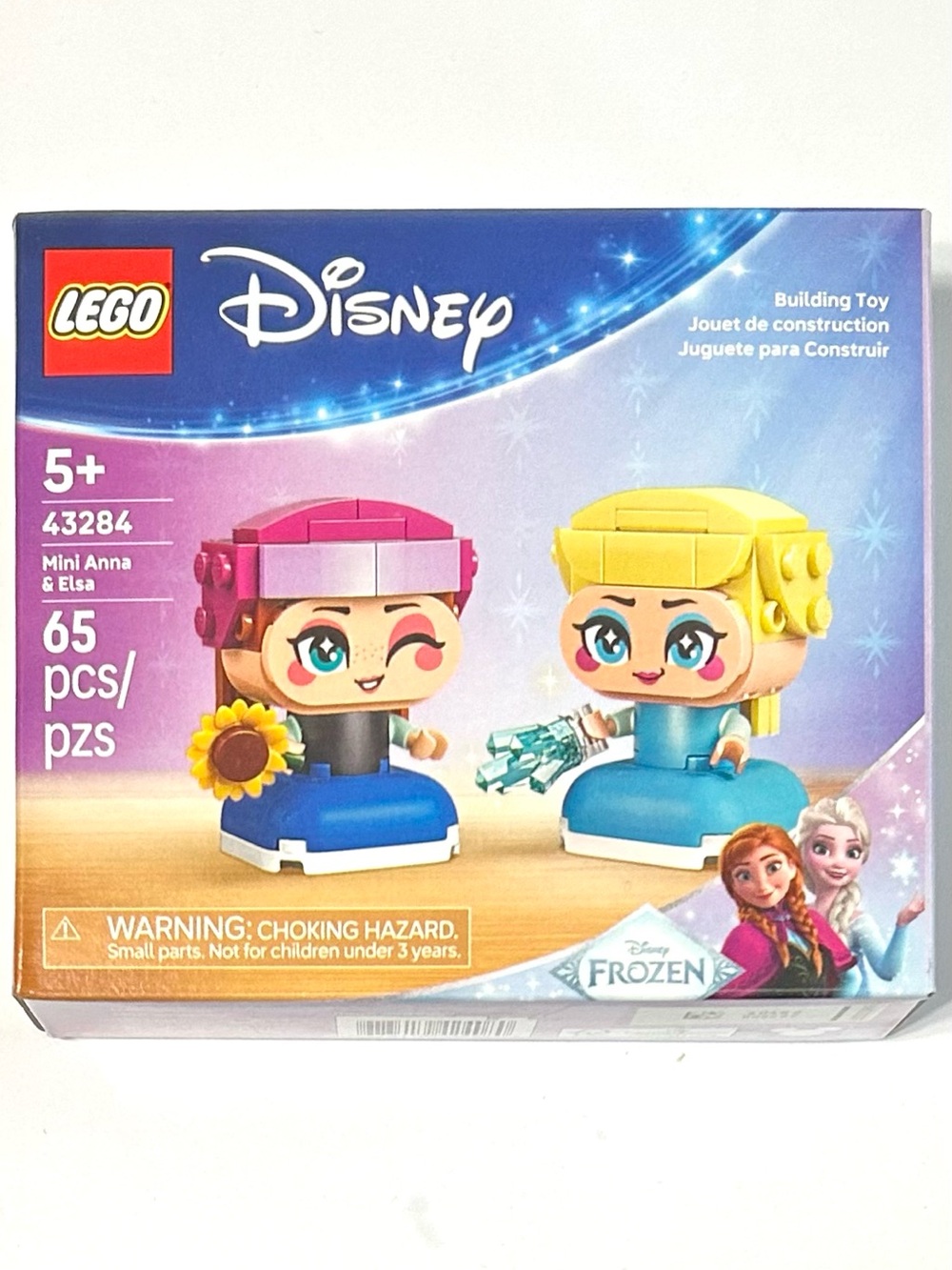 New Lego Disney Mini Anna & Elsa Frozen Kit #43284 Ages 5+.